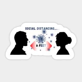 Avoid Large Social Gatherings Sticker